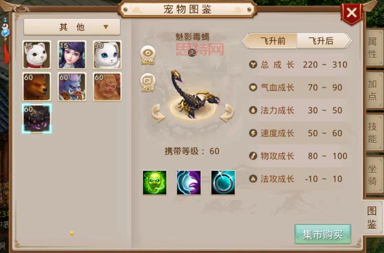 问道宠物强化上限揭秘：165物攻，135法攻