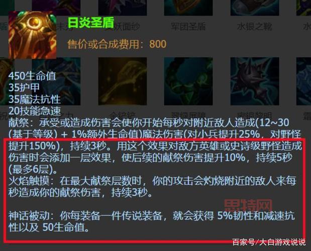 2024阿木木新版出装：日炎圣盾优先，持续伤害爆炸！