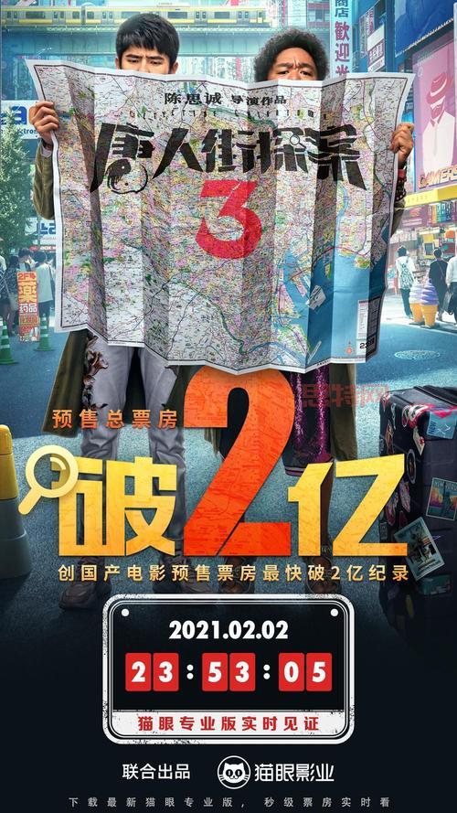 唐人街探案3票房突破25亿、31亿，创中国影史新高