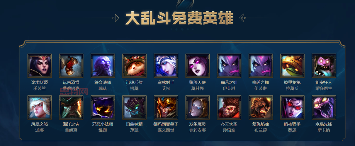 2022最新lol周免英雄公告，本周这些英雄免费玩！