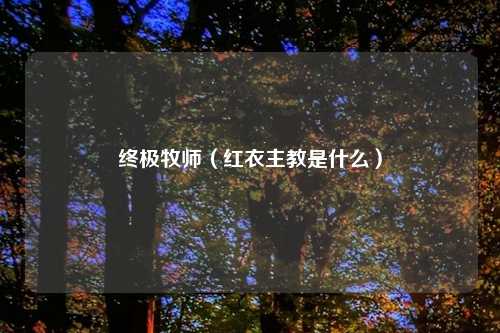 终极牧师（红衣主教是什么）