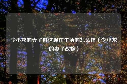 李小龙的妻子琳达现在生活的怎么样（李小龙的妻子改嫁）