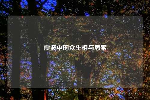 震波中的众生相与思索