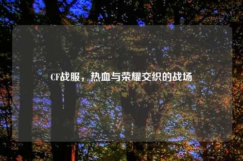 CF战服，热血与荣耀交织的战场