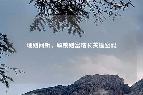 理财问析，解锁财富增长关键密码