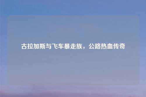 古拉加斯与飞车暴走族，公路热血传奇