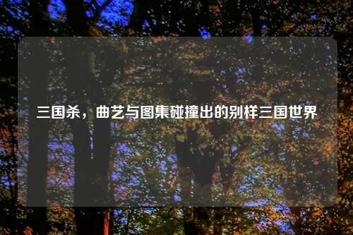 三国杀，曲艺与图集碰撞出的别样三国世界