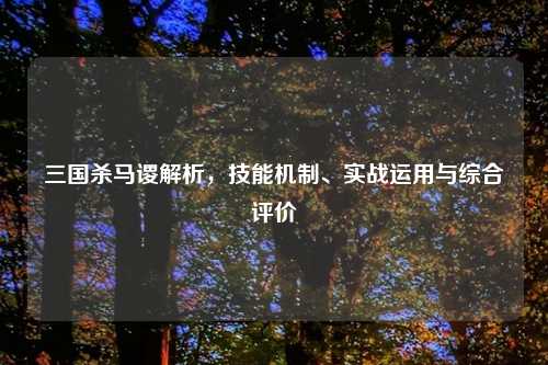 三国杀马谡解析，技能机制、实战运用与综合评价