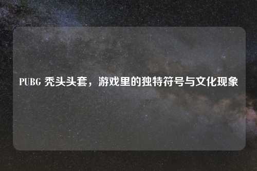 PUBG 秃头头套，游戏里的独特符号与文化现象
