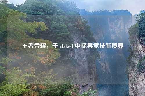 王者荣耀，于 slaked 中探寻竞技新境界