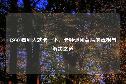 CSGO 看到人就卡一下，卡顿谜团背后的真相与解决之道