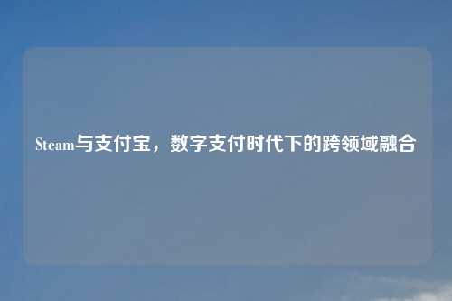 Steam与支付宝，数字支付时代下的跨领域融合