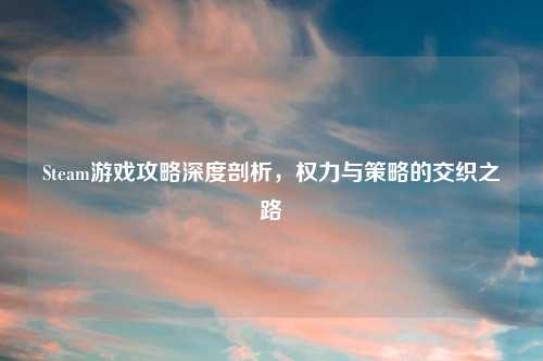 Steam游戏攻略深度剖析，权力与策略的交织之路
