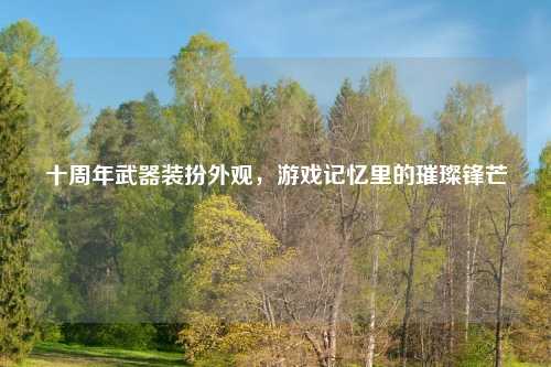 十周年武器装扮外观，游戏记忆里的璀璨锋芒