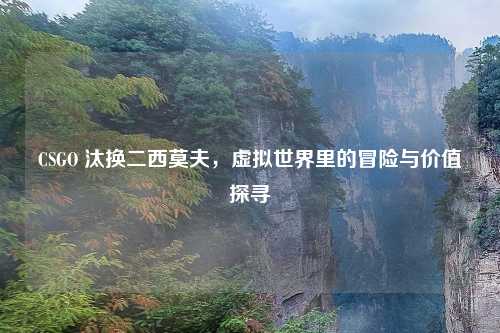 CSGO 汰换二西莫夫，虚拟世界里的冒险与价值探寻