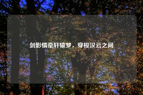 剑影情牵轩辕梦，穿梭汉云之间