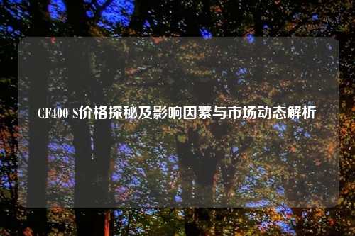 CF400 S价格探秘及影响因素与市场动态解析