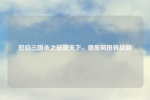 怒焰三国杀之征战天下，借东风扭转战局