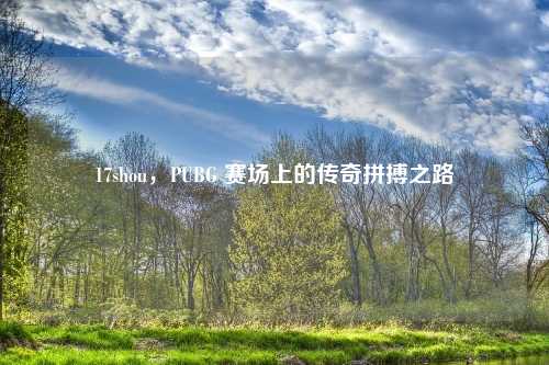17shou，PUBG 赛场上的传奇拼搏之路