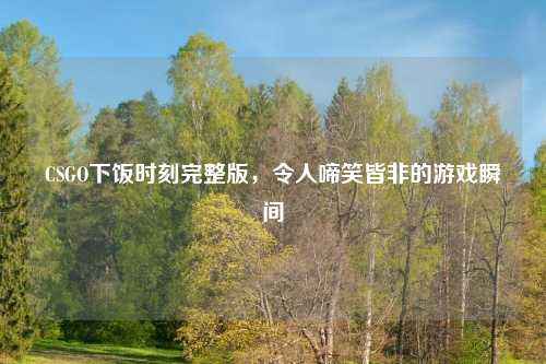 CSGO下饭时刻完整版，令人啼笑皆非的游戏瞬间