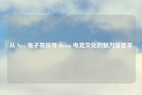从 Navi 电子哥探寻 Steam 电竞文化的魅力及变革
