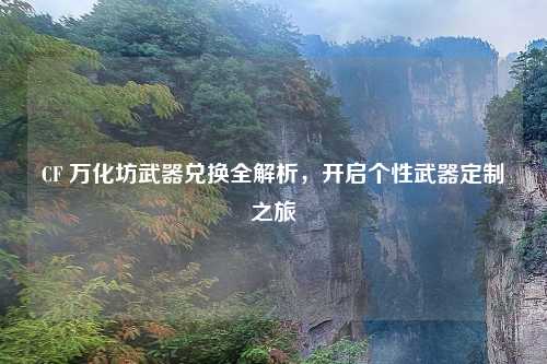 CF 万化坊武器兑换全解析，开启个性武器定制之旅