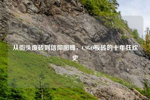 从街头废砖到信仰图腾，CSGO板砖的十年狂欢史