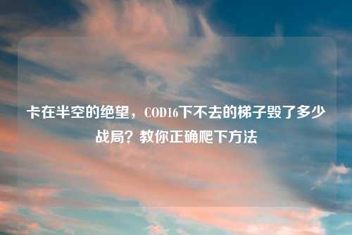 卡在半空的绝望，COD16下不去的梯子毁了多少战局？教你正确爬下 *** 