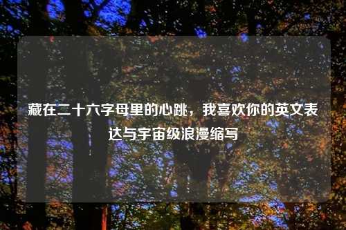 藏在二十六字母里的心跳，我喜欢你的英文表达与宇宙级浪漫缩写