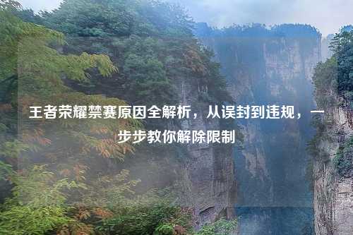 王者荣耀禁赛原因全解析，从误封到违规，一步步教你解除限制