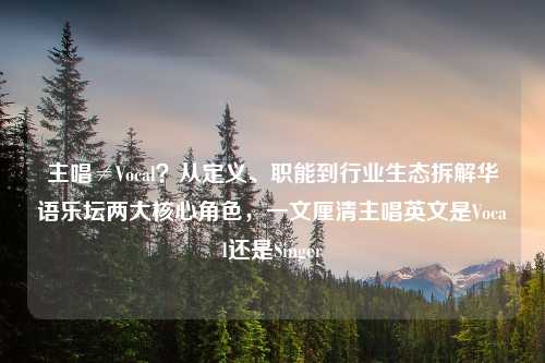 主唱≠Vocal？从定义、职能到行业生态拆解华语乐坛两大核心角色，一文厘清主唱英文是Vocal还是Singer
