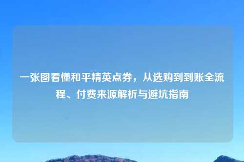 一张图看懂和平精英点券，从选购到到账全流程、付费来源解析与避坑指南