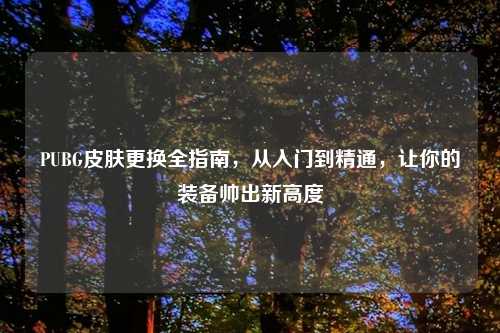 PUBG皮肤更换全指南，从入门到精通，让你的装备帅出新高度