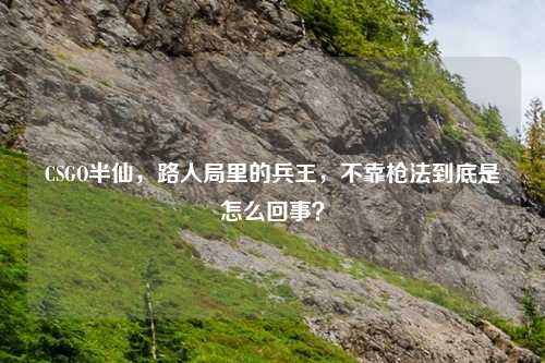 CSGO半仙，路人局里的兵王，不靠枪法到底是怎么回事？