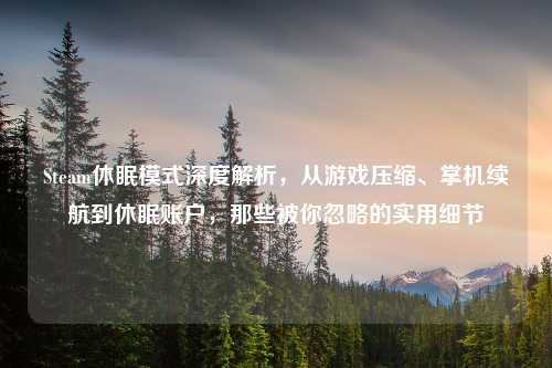 Steam休眠模式深度解析，从游戏压缩、掌机续航到休眠账户，那些被你忽略的实用细节