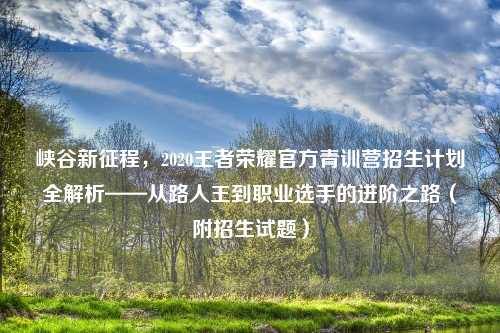 峡谷新征程，2020王者荣耀官方青训营招生计划全解析——从路人王到职业选手的进阶之路（附招生试题）