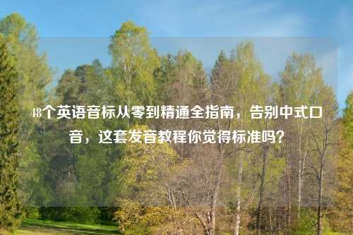 48个英语音标从零到精通全指南，告别中式口音，这套发音教程你觉得标准吗？