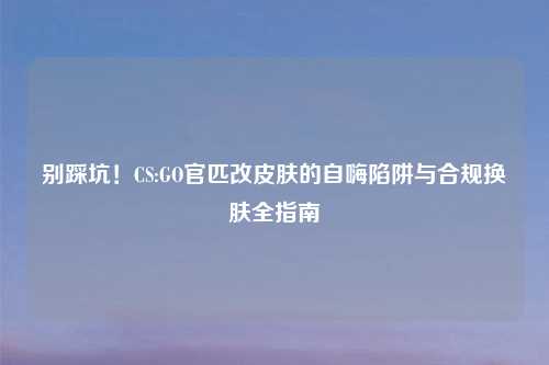 别踩坑！CS:GO官匹改皮肤的自嗨陷阱与合规换肤全指南