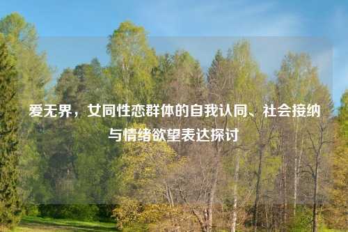 爱无界，女同性恋群体的自我认同、社会接纳与情绪欲望表达探讨