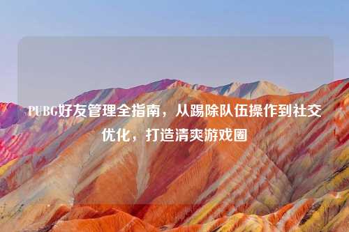 PUBG好友管理全指南，从踢除队伍操作到社交优化，打造清爽游戏圈
