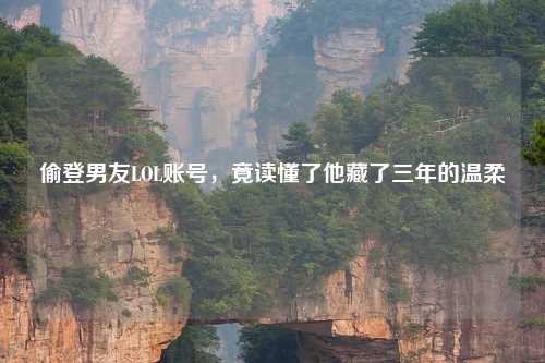 偷登男友LOL账号，竟读懂了他藏了三年的温柔