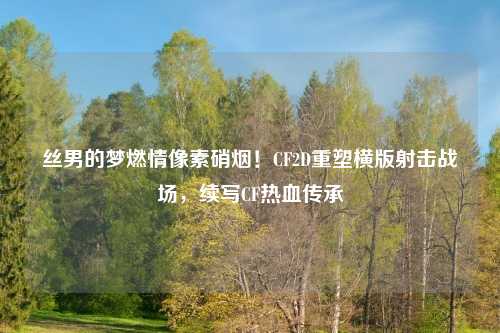 丝男的梦燃情像素硝烟！CF2D重塑横版射击战场，续写CF热血传承