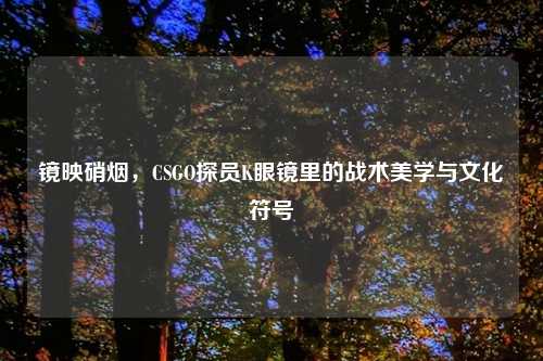 镜映硝烟，CSGO探员K眼镜里的战术美学与文化符号