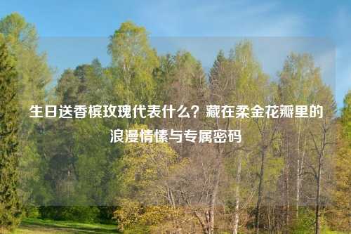 生日送香槟玫瑰代表什么？藏在柔金花瓣里的浪漫情愫与专属密码