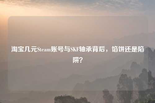      几元Steam账号与SKF轴承背后，馅饼还是陷阱？
