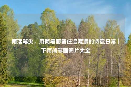 雨落笔尖，用简笔画留住湿漉漉的诗意日常｜下雨简笔画图片大全