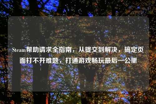 Steam帮助请求全指南，从提交到解决，搞定页面打不开难题，打通游戏畅玩最后一公里
