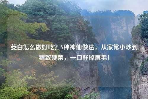 茭白怎么做好吃？N种神仙做法，从家常小炒到精致硬菜，一口鲜掉眉毛！