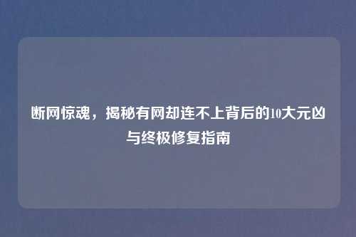 断网惊魂，揭秘有网却连不上背后的10大元凶与终极修复指南