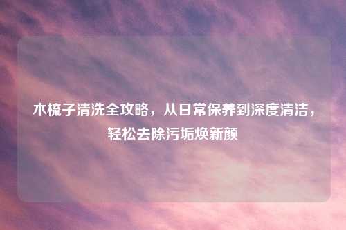 木梳子清洗全攻略，从日常保养到深度清洁，轻松去除污垢焕新颜